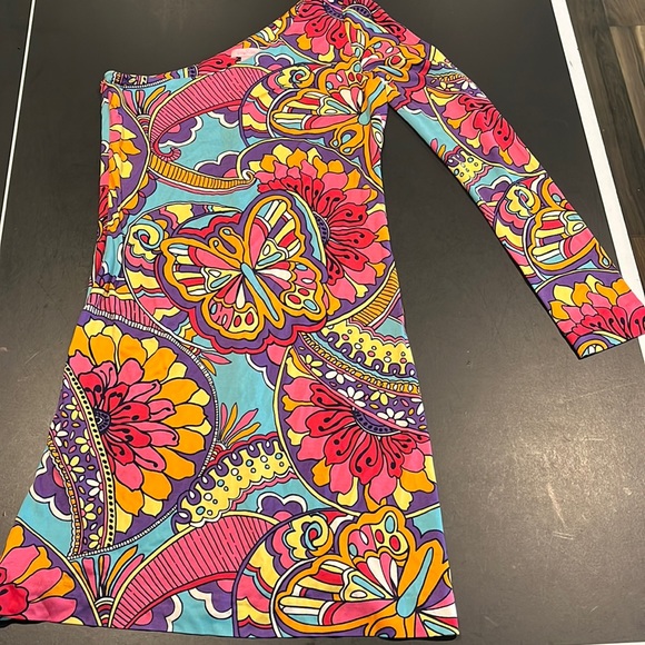 Lilly Pulitzer Dresses & Skirts - Lilly Pulitzer Pucci One Shoulder Dress size Medium